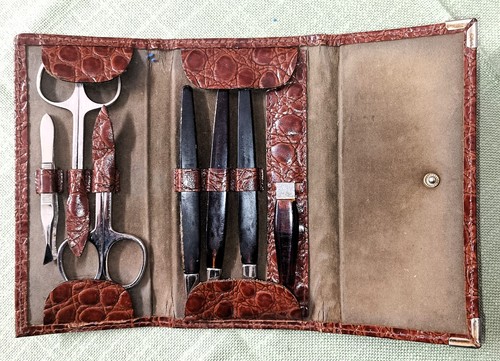Maniküre set etui mit - in, etui,