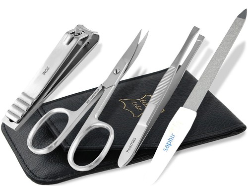 Maniküre set leder etui - set,
